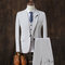 Nouveaux hommes costumes fête slim fit marque blanc - photo 2