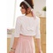 Belle en taffetas rose timeless avec bowknot bolero - photo 3