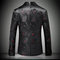 Veste blazers slim fit top qualité marié nouveauté hommes de mariage noir - photo 2