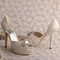 Chaussures de mariage plates-formes talons hauts hauteur de plateforme 0.98 pouce (2.5cm) élégant - photo 2
