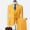 Terno masculino 3 pièces costumes jeunes hommes blazers costume ensembles - photo 1