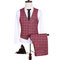 Toturn hommes coréen 3 pièces affaires plaid costumes - photo 3