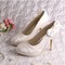 Chaussures de mariage talons hauts dramatique hauteur de plateforme 0.59 pouce (1.5cm) plates-formes - photo 4