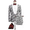 Floral imprimé slim fit hommes mariage nouveauté costumes grande taille - photo 1