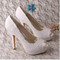 Chaussures de mariage hauteur de plateforme 0.98 pouce (2.5cm) plates-formes talons hauts dramatique - photo 3