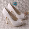 Chaussures de mariage hauteur de plateforme 0.98 pouce (2.5cm) plates-formes talons hauts dramatique - photo 3