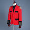 Costume homme 2 pièces smoking avec pantalon costumes pour hommes rouge - photo 2