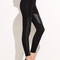 Leggings avec similicuir taille élastique noir - photo 1