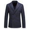 Asiatique taille tuxedos slim fit rayé double boutonnage - photo 2