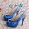 Chaussures de mariage plates-formes dramatique taille réelle du talon 5.12 pouce (13cm) talons hauts - photo 3