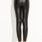 Leggings en cuir pu noir élastique - photo 3