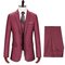 Nouveaux hommes costumes rose d'honneur tuxedos rouge - photo 2