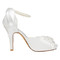Chaussures de mariage plates-formes romantique talons hauts taille réelle du talon 3.94 pouce (10cm) - photo 3