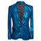 Bleu robe costumes blazers pantalon terno hombre - photo 6