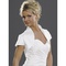 Parfait taffetas blanc bolero modeste simple - photo 1