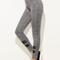 Leggings détail taille haut marne de maille gris avec panneau - photo 2