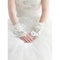 Satin perles ivoire gants de mariée de luxe frappant - photo 4