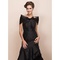 Organza noir chic | plis modernes bolero mignonne - photo 1