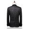 Slim jacquard marque top qualité noir costume - photo 2