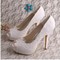 Chaussures de mariage hauteur de plateforme 0.98 pouce (2.5cm) plates-formes talons hauts dramatique - photo 1