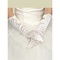 Taffetas floral blanc chic | gants de mariée modernes plus récent - photo 1