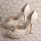 Chaussures de mariage plates-formes talons hauts hauteur de plateforme 0.98 pouce (2.5cm) élégant - photo 1
