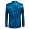 Bleu robe costumes blazers pantalon terno hombre - photo 2