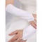 Joli simples gants de mariée en taffetas blanc vintage - photo 1