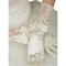 Onirique taffetas avec bowknot blanc chic | gants de mariée modernes - photo 1
