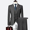 Terno masculino 3 pièces costumes jeunes hommes blazers costume ensembles - photo 5