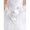 Unique gants en satin avec bowknot blanc chic mariée - photo 1