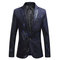 Mode taille m-6xl nouveaux hommes imprimé costume blazers - photo 1