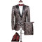 Costume ensemble imprimé costume costume homme slim fit vintage - photo 1