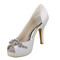 Chaussures de mariage talons hauts plates-formes luxueux taille réelle du talon 3.94 pouce (10cm) - photo 1