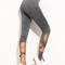 Leggings clair gris taille haute avec lacets - photo 3