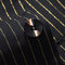 Costume blazers pantalon 2 pièce simple bouton rayé noir formel - photo 4