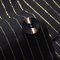 Costume blazers pantalon 2 pièce simple bouton rayé noir formel - photo 4
