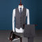 Mariage veste pantalon gilet loisirs hommes affaires blazers - photo 3