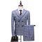 D'affaires blazers plaid automne 3 pièces costume hommes grande taille - photo 5