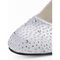 Avant-gardiste avec fine ronde en satin chaussures de mariée - photo 4