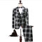 Slim fit costumes plaid costume robe de mariée terno - photo 1