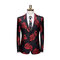 Smoking 2 pièces costume ensemble rose slim fit hommes - photo 3