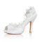 Chaussures de mariage luxueux hauteur de plateforme 0.59 pouce (1.5cm) talons hauts plates-formes - photo 1