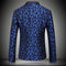 Veste slim fit top qualité pochette costume hommes bleu blazer - photo 2