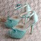 Chaussures de mariage talons hauts taille réelle du talon 5.12 pouce (13cm) charmante plates-formes - photo 5