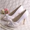 Chaussures de mariage talons hauts hauteur de plateforme 0.59 pouce (1.5cm) luxueux plates-formes - photo 3
