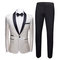 2 pièces costumes de mariage pour hommes noir veste costume ensemble - photo 2