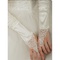 Charme taffetas de luxe avec des gants crystal white mariée - photo 1