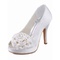Avec la haute fine avec les poissons de satin chaussures de tête mariée noble - photo 2