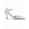 Absorbant les talons hauts avec satin pointue mariée chaussure fine - photo 2